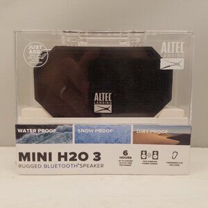 Altec Lansing Mini H20 3 Rugged Bluetooth Speaker | IMW258N-BLK-WM | Black | NEW